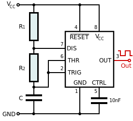 Astable circuit diagram