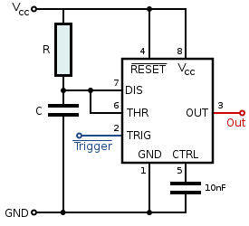 Monostable circuit diagram